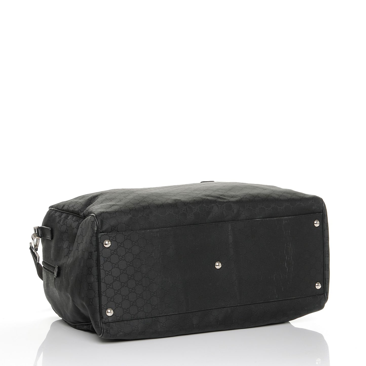 Nylon Monogram Large Duffle Bag Black