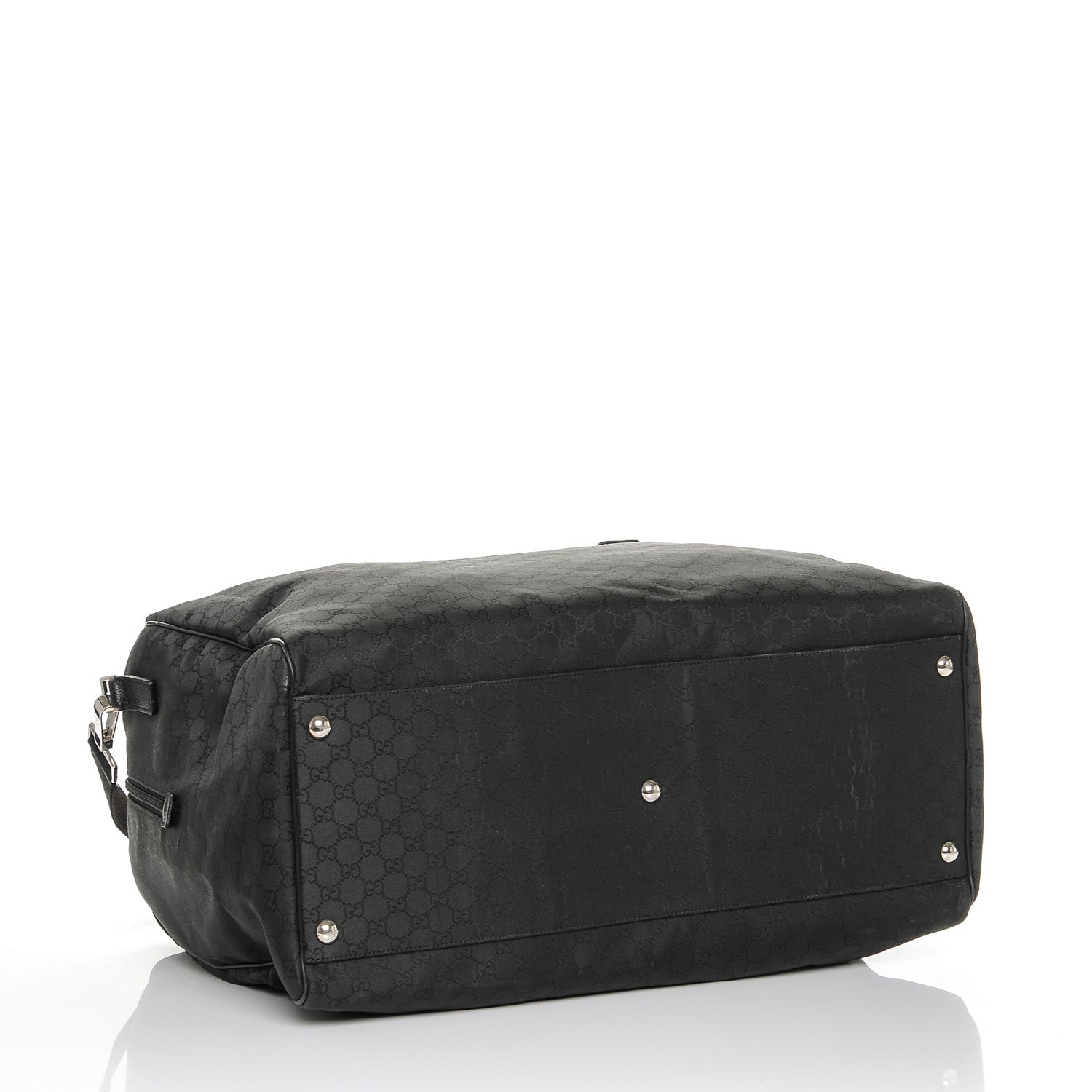 Gucci Nylon Monogram Large Duffle Bag Black 4 of 7