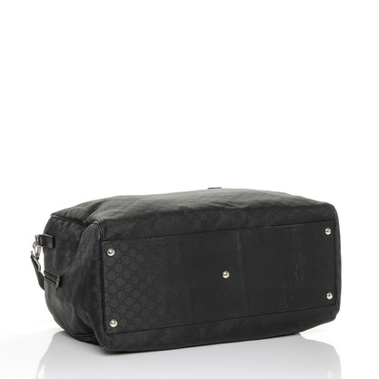 Gucci Nylon Monogram Large Duffle Bag Black 4 of 7