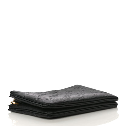 Louis Vuitton Empreinte Double Zip Pochette Black 4 of 10