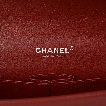 Chanel Caviar Quilted Jumbo Double Flap Dark Red 6 of 10