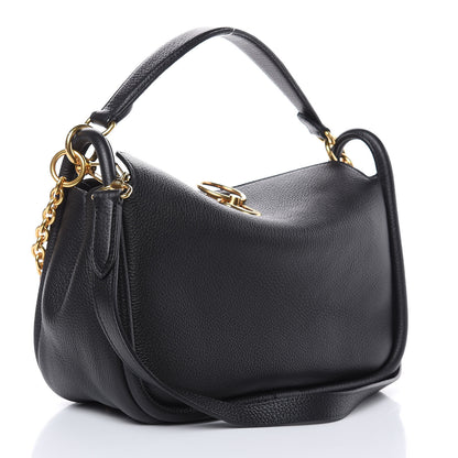 Mulberry Small Classic Grain Calfskin Small Leighton Black 3 of 8
