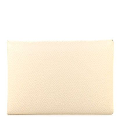 Hermes Epsom Verso Calvi Duo Card Case Nata Jaune Poussin 1 of 10