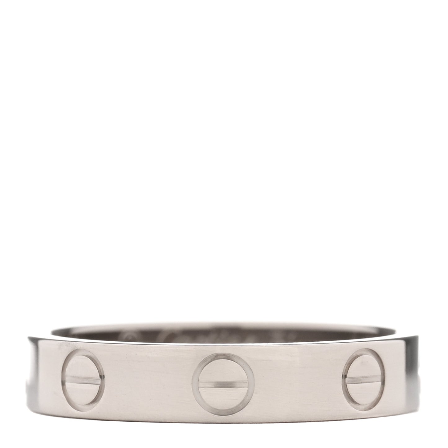 18K White Gold 3.5mm LOVE Wedding Band Ring 51 5.75