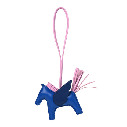 Hermes Milo Lambskin Grigri Rodeo Pegase Horse Bag Charm PM Bleu France Mauve Sylvestre Bleu Saphir 1 of 5