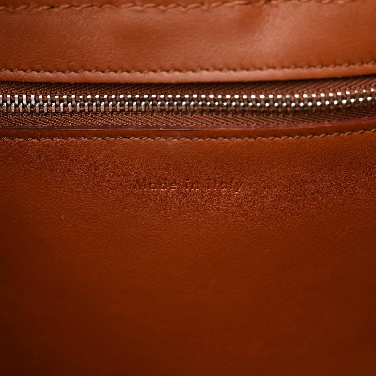 Smooth Calfskin Small Long Strap Big Bag Tan