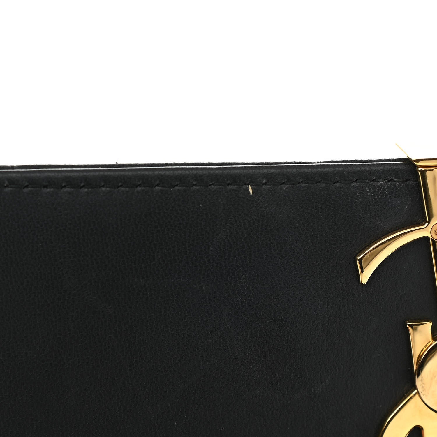 Saint Laurent Lambskin Matelasse Monogram Vicky Chain Wallet Black 9 of 13