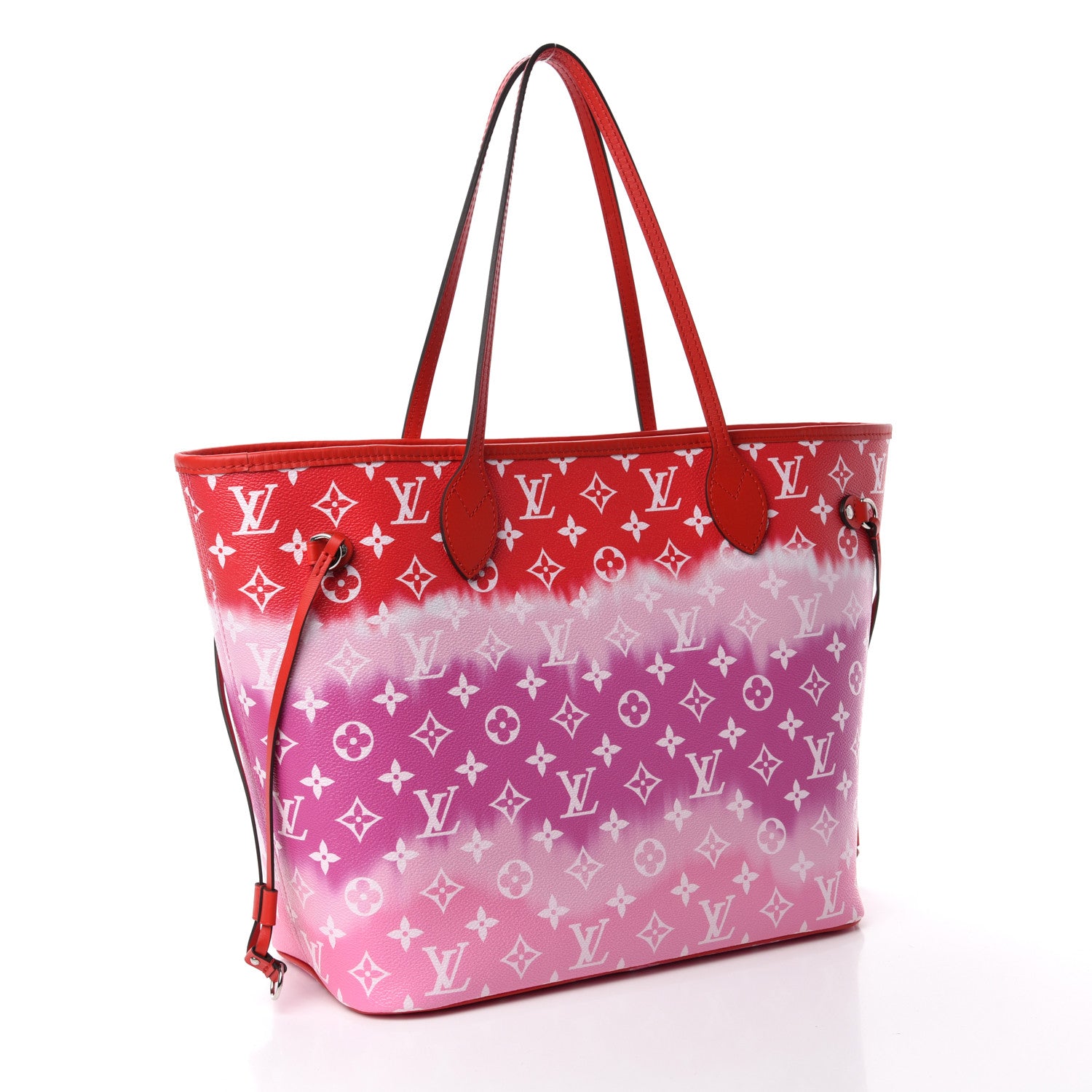 Louis Vuitton Monogram Escale Neverfull MM Rouge 4 of 11