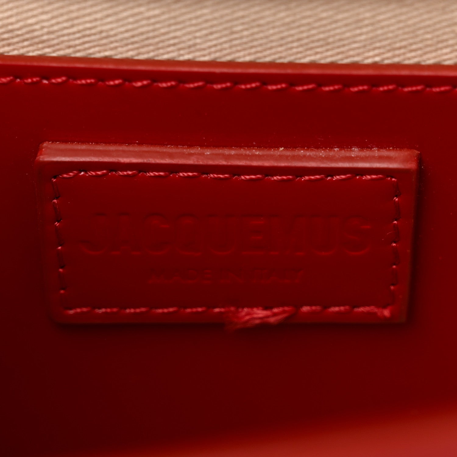 Jacquemus Glazed Calfskin Le Grand Bambino Red 6 of 10