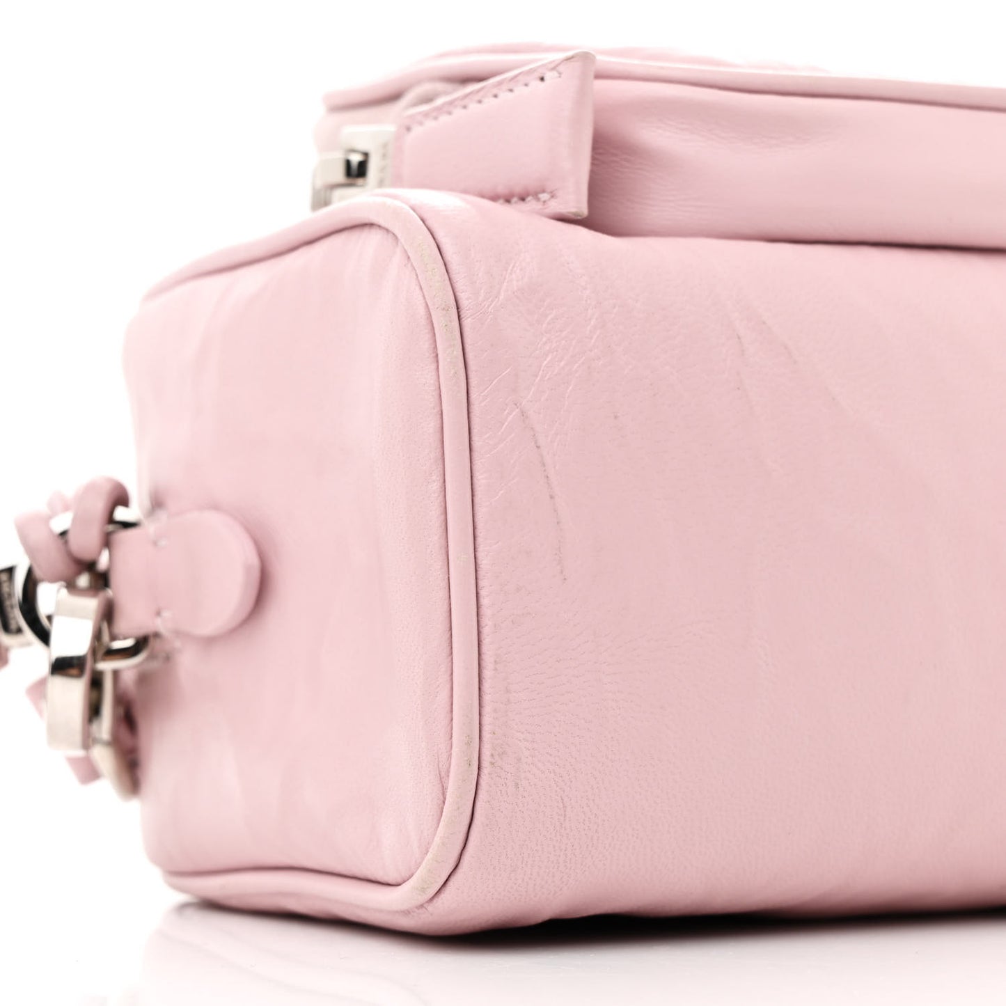 Nappa Antique Multi-Pocket Shoulder Bag Alabastro