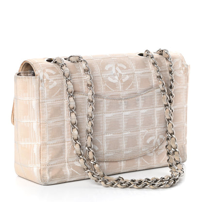 Chanel Nylon Medium Travel Flap Light Beige 3 of 10
