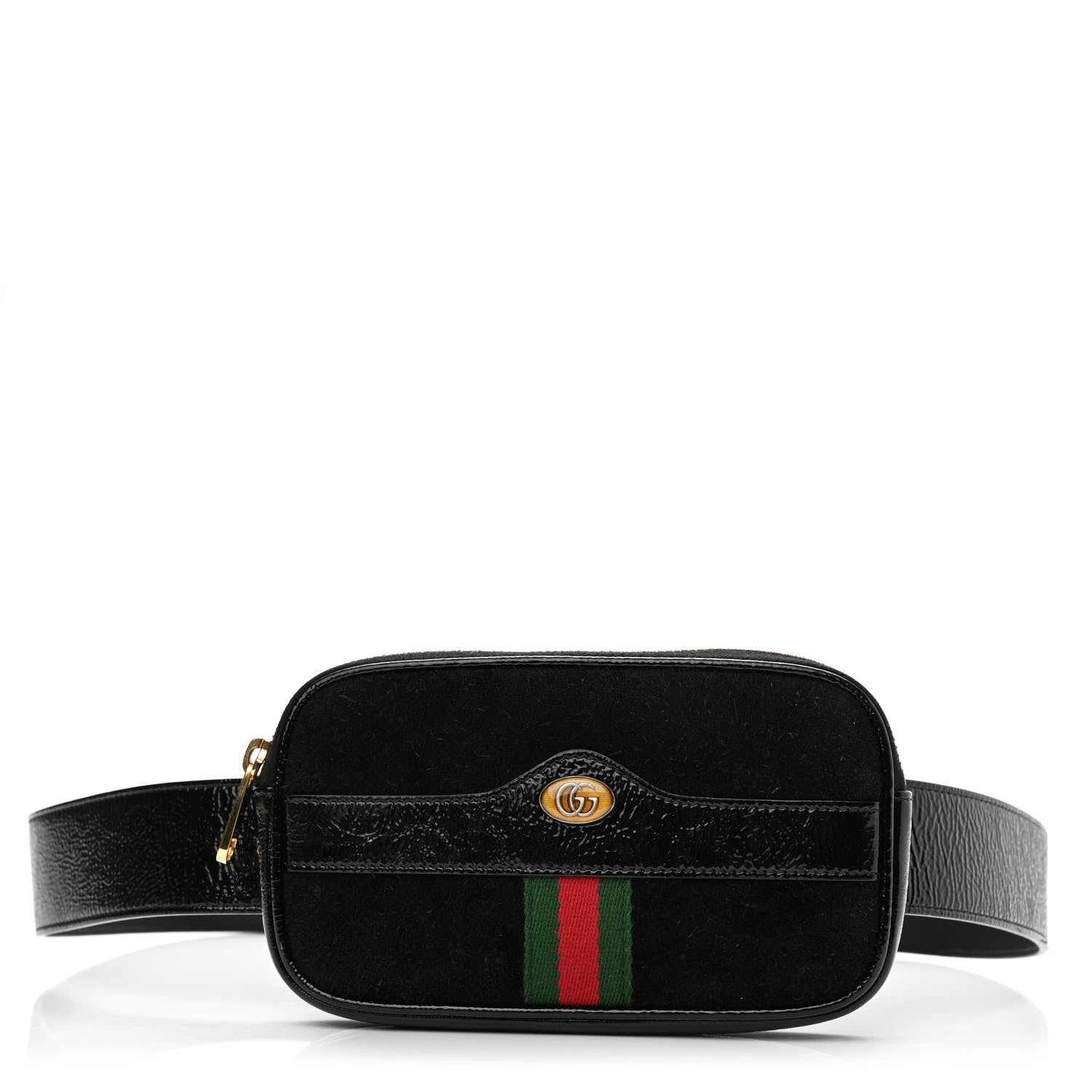 Gucci Suede Patent Ophidia Belted iPhone Case 95 38 Black 1 of 12