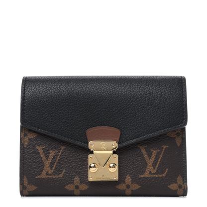 Louis Vuitton Monogram Pallas Compact Wallet NM Black 1 of 6