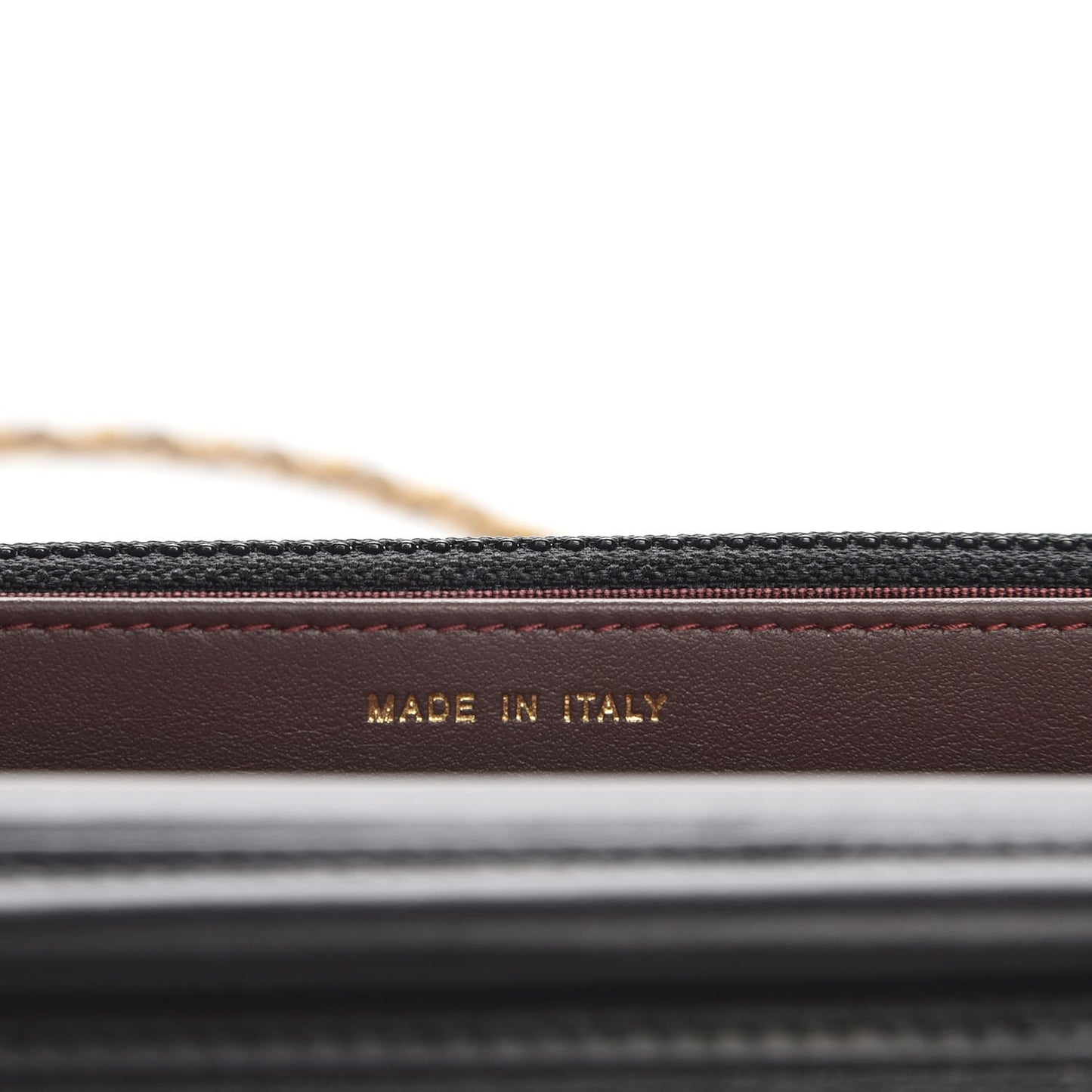 Aged Calfskin Quilted Lucky Charms 2.55 Reissue Wallet On Chain WOC Black