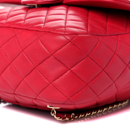 Chanel Lambskin Quilted Large In Seoul Backpack Red 9 of 12