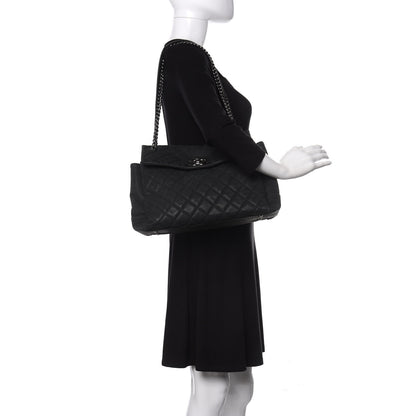 Chanel Iridescent Caviar Medium Lady Pearly Flap Black 2 of 10