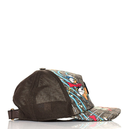 Gucci X DISNEY GG Supreme Monogram Donald Duck Baseball Hat M Beige Multicolor New Acero 5 of 8