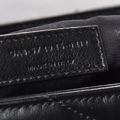 Saint Laurent Calfskin Y Quilted Monogram Medium Loulou Chain Satchel Black 7 of 10