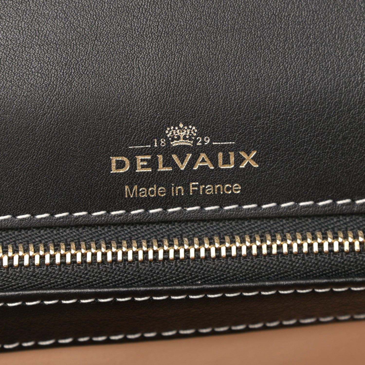Delvaux Calfskin Stitch MM Tempete Satchel Black 6 of 10