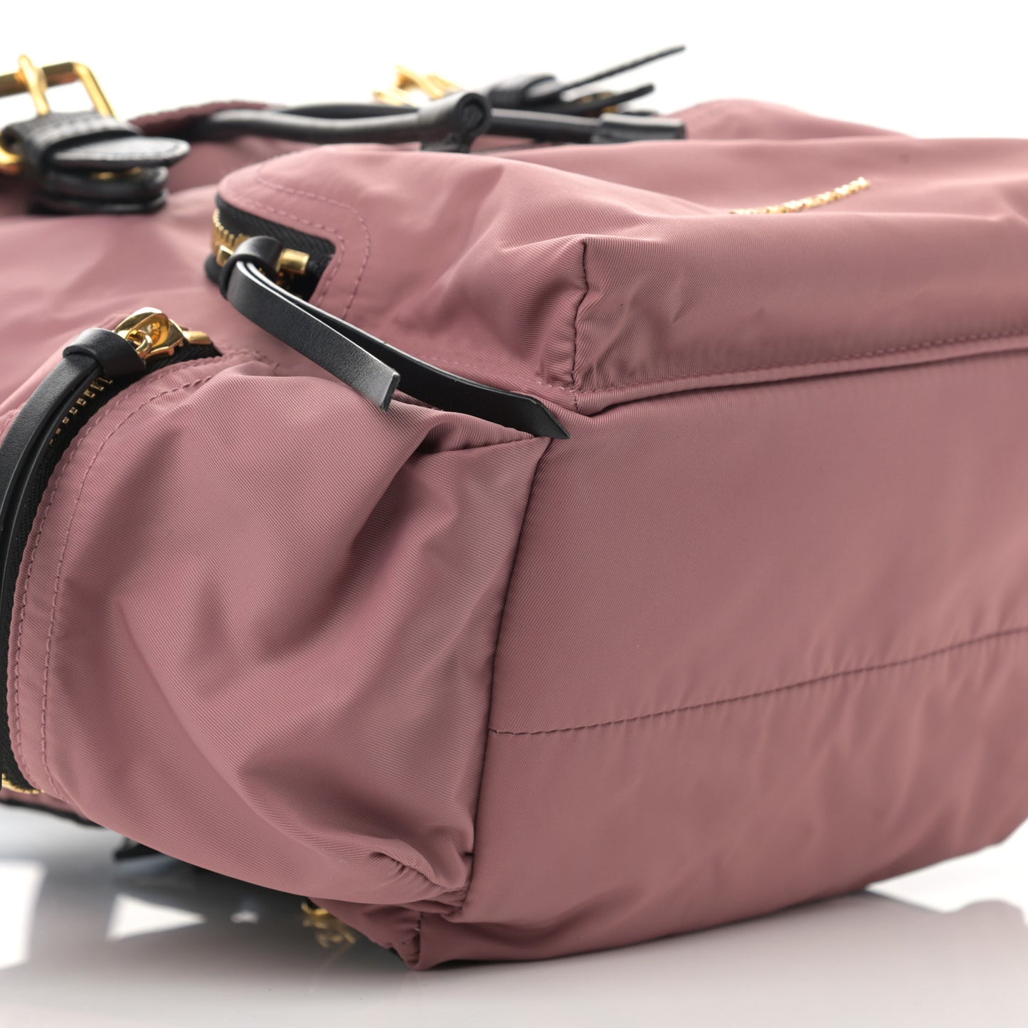 Nylon Medium Rucksack Backpack Mauve Pink