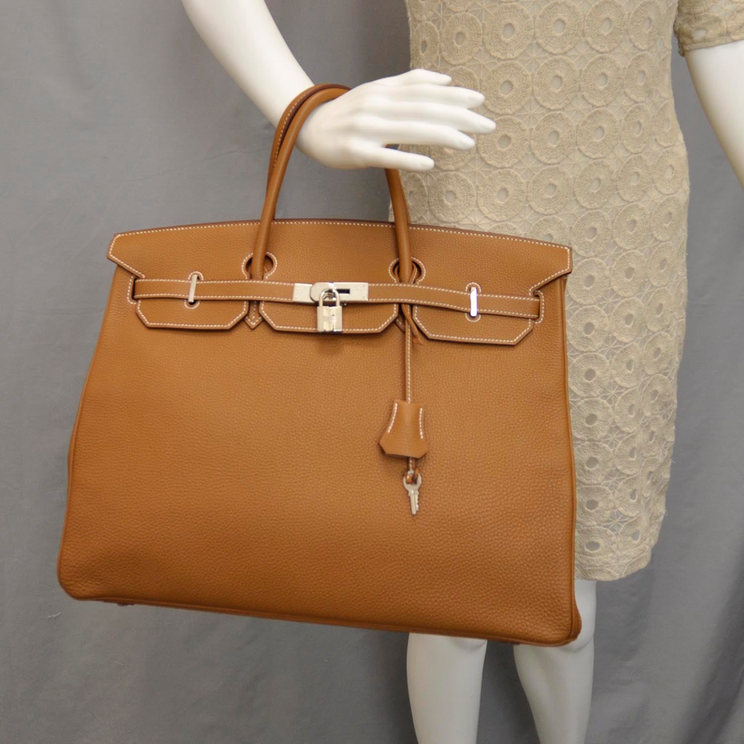 Hermes Togo Birkin 40 Gold 2 of 9