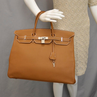 Hermes Togo Birkin 40 Gold 2 of 9