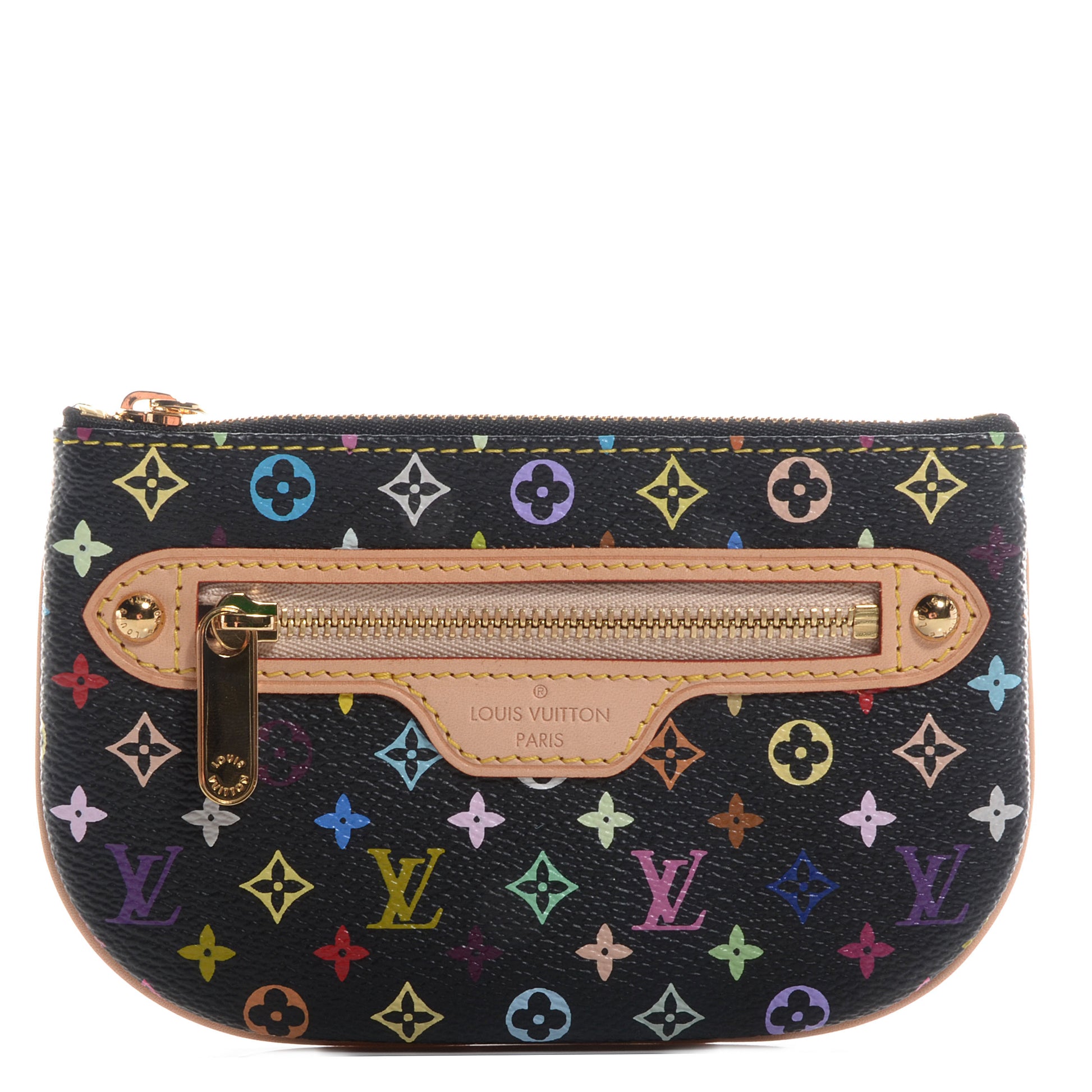 Louis Vuitton Monogram Multicolor Pochette Plate MM Black 1 of 7