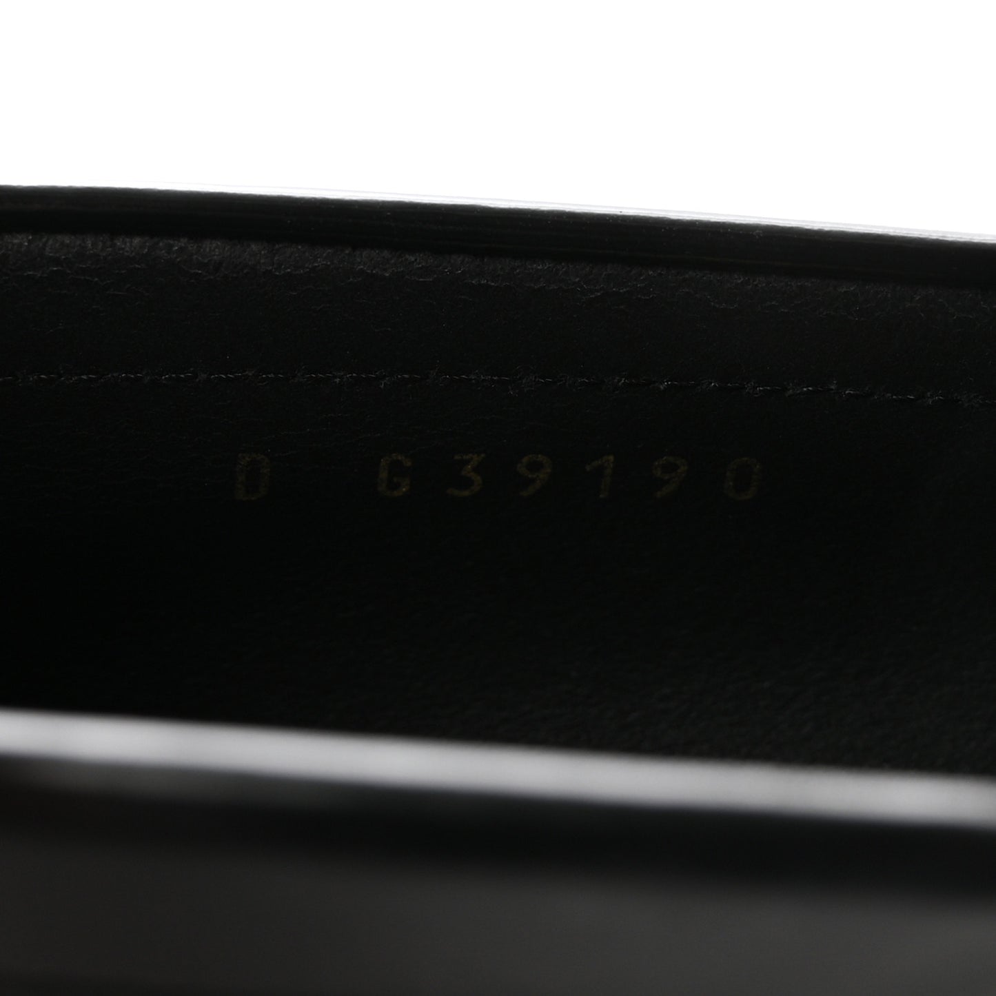 Shiny Calfskin Logo Loafers 37.5 Black