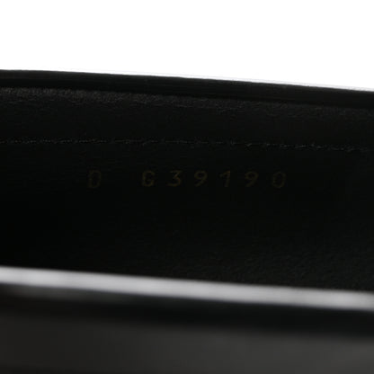 Chanel Shiny Calfskin Logo Loafers 37.5 Black 9 of 9