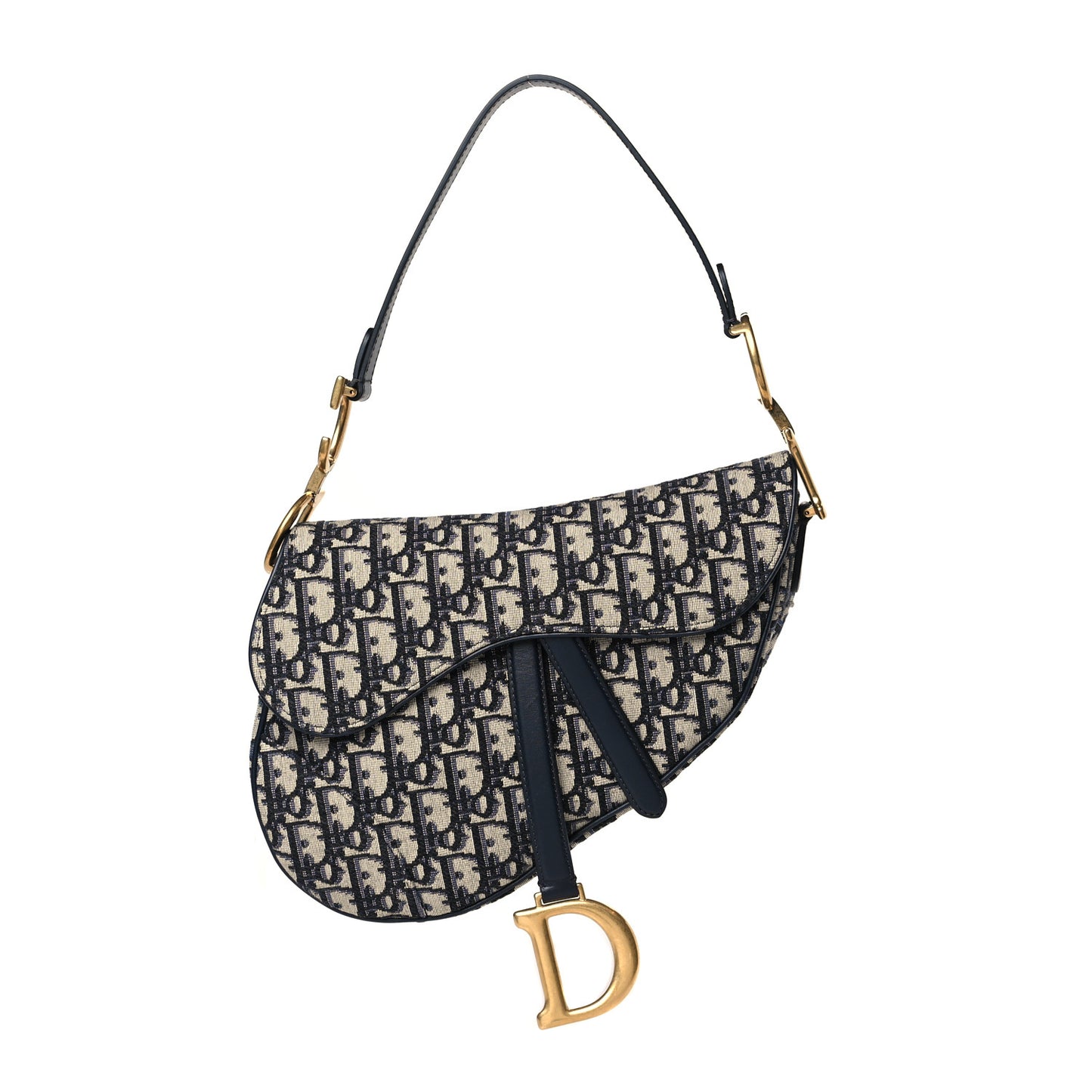 Oblique Saddle Bag Blue