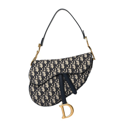 Christian Dior Oblique Saddle Bag Blue 1 of 10