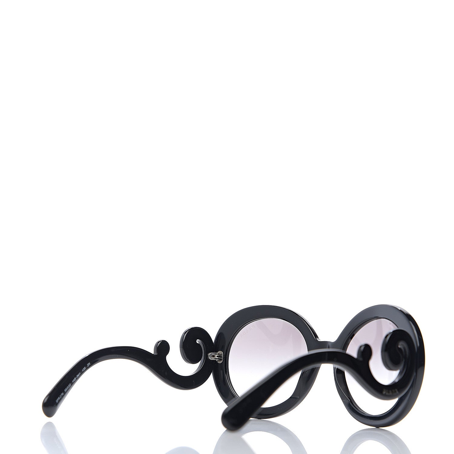 Prada Baroque Sunglasses SPR 27N Black 4 of 8