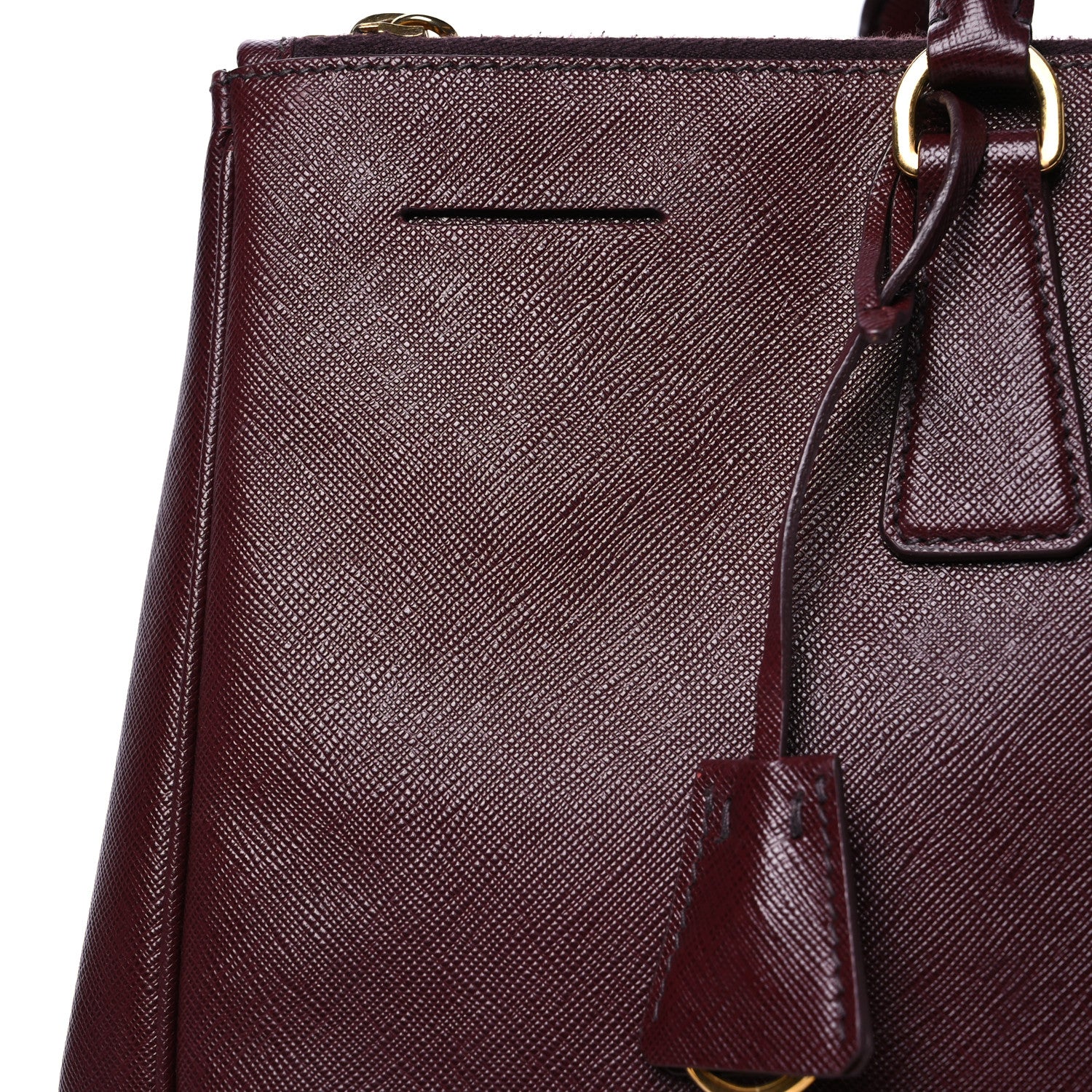 Prada Saffiano Lux Extra Large Galleria Double Zip Tote Cherry 11 of 17