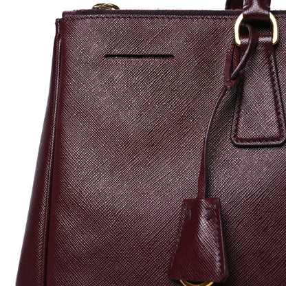 Prada Saffiano Lux Extra Large Galleria Double Zip Tote Cherry 11 of 17