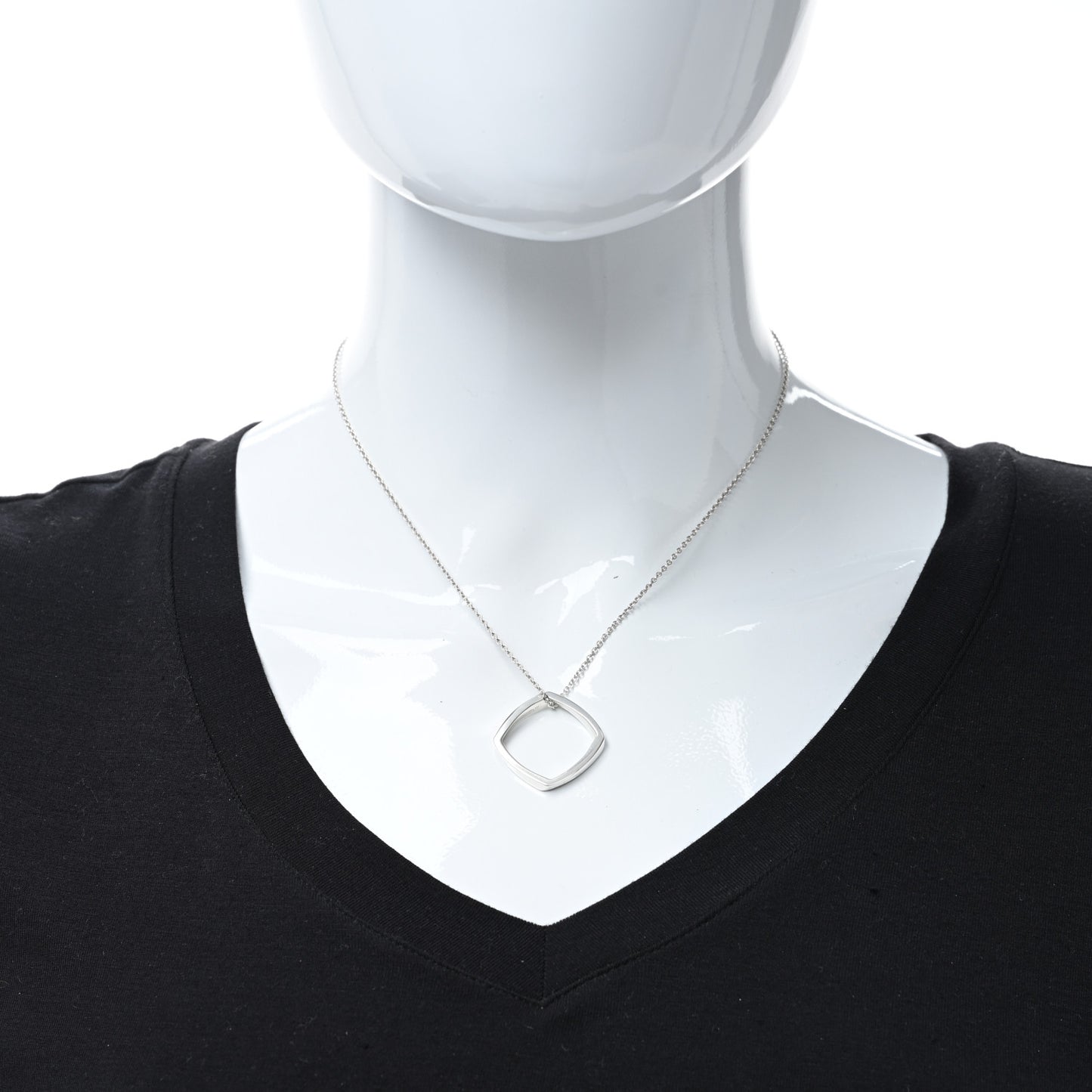 Sterling Silver Frank Gehry Torque Pendant Necklace