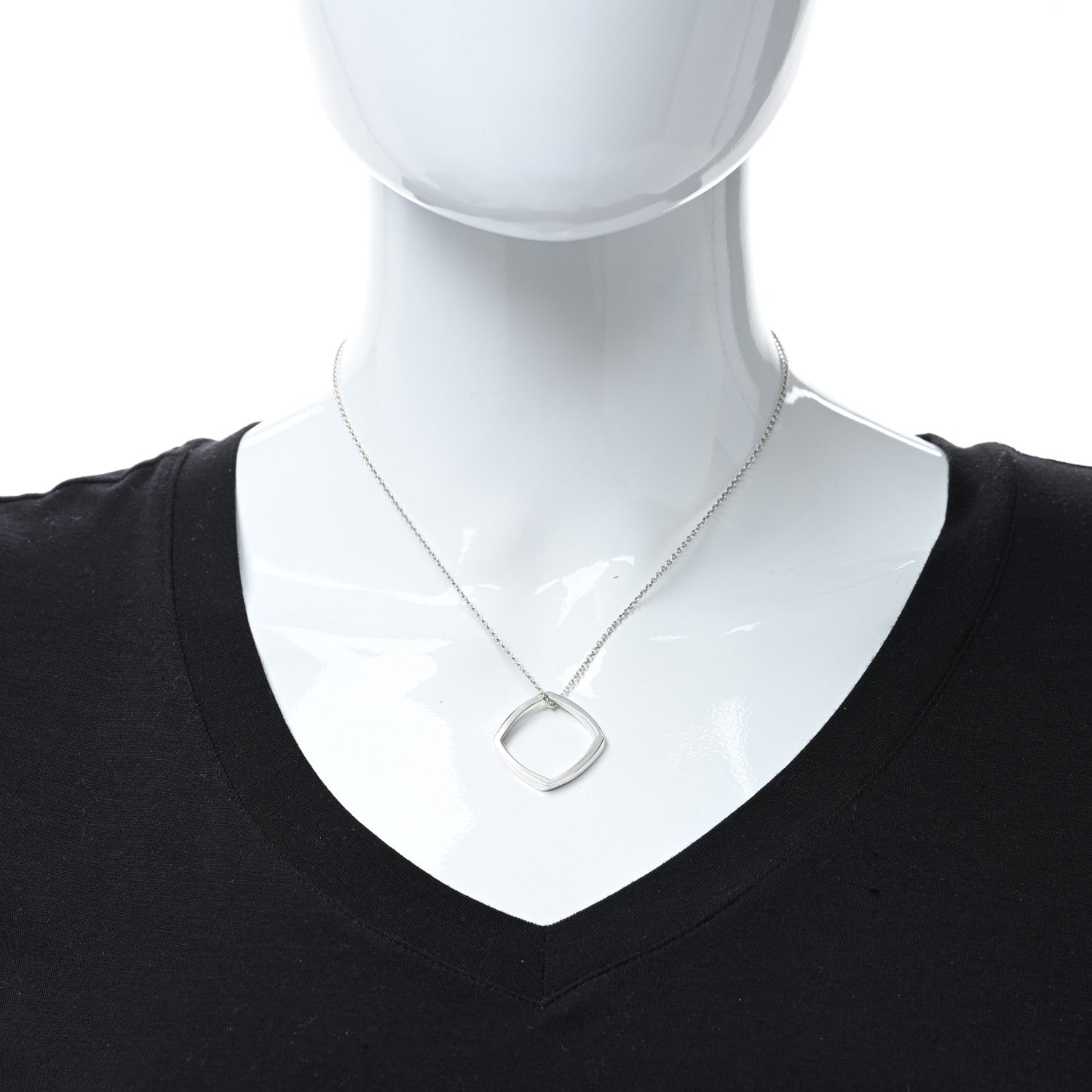 Tiffany Sterling Silver Frank Gehry Torque Pendant Necklace 3 of 5
