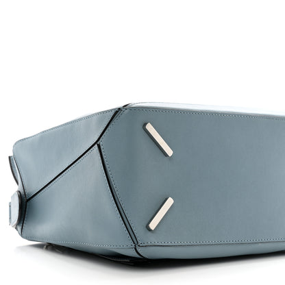 Loewe Calfskin Medium Puzzle Bag Stone Blue 8 of 9