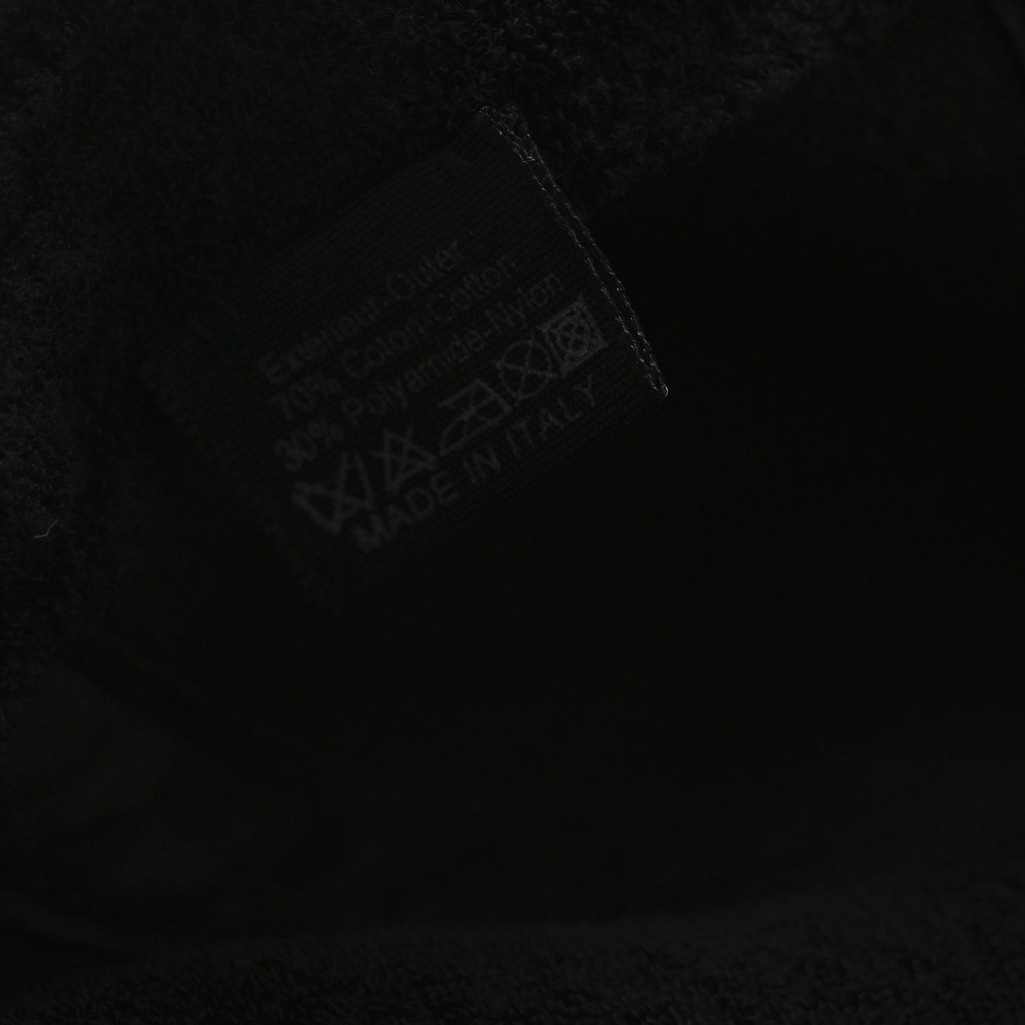 Terry Cotton CC Logo Hat Cap M Black