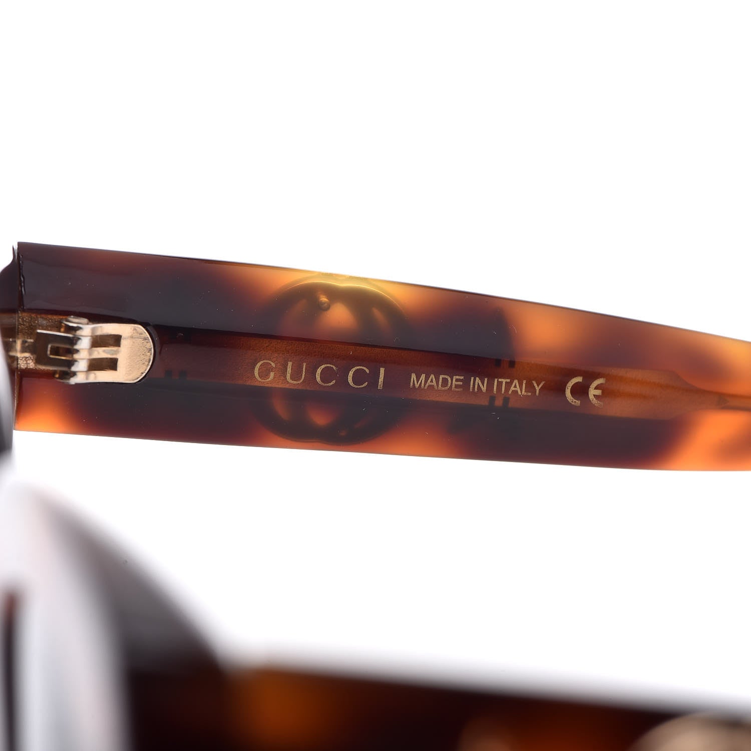 Gucci Round Frame Star Sunglasses GG0208S Tortoise 6 of 8