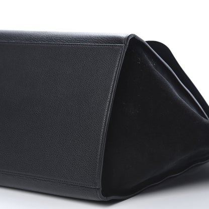 Celine Drummed Calfskin Suede Large Trapeze Black 9 of 14