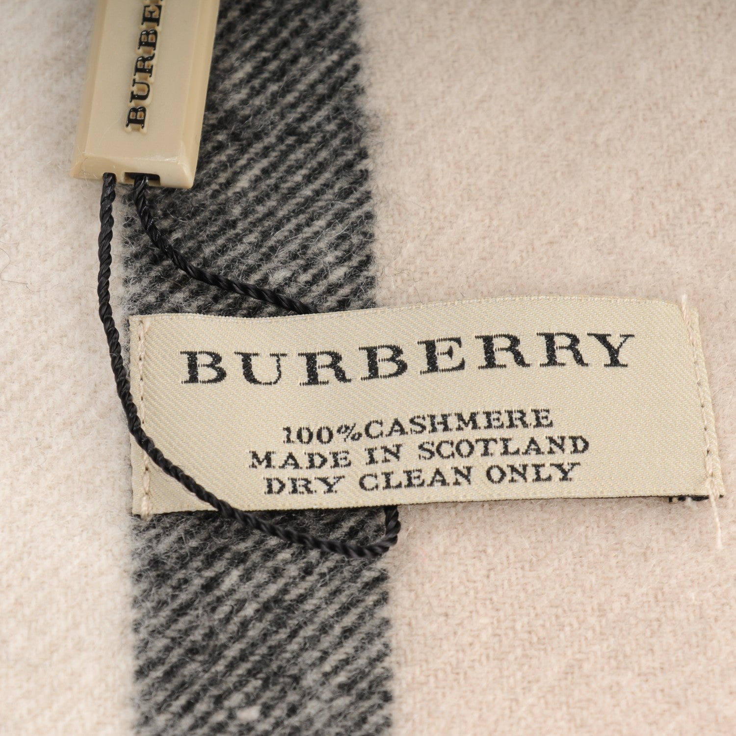 Burberry Cashmere House Check Fringe Scarf 4 of 5