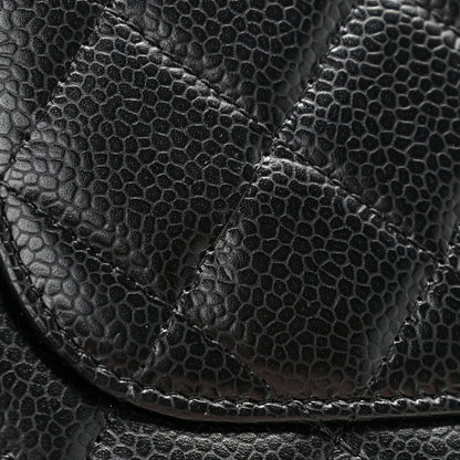 Chanel Caviar Quilted Wallet On Chain WOC Black 11 of 11