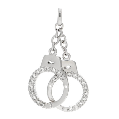 Roberto Coin 18K White Gold Diamond Handcuff Charm 2 of 5