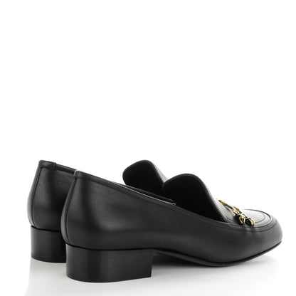 Chanel Calfskin CC Mocassin Loafers 40.5 Black 4 of 7