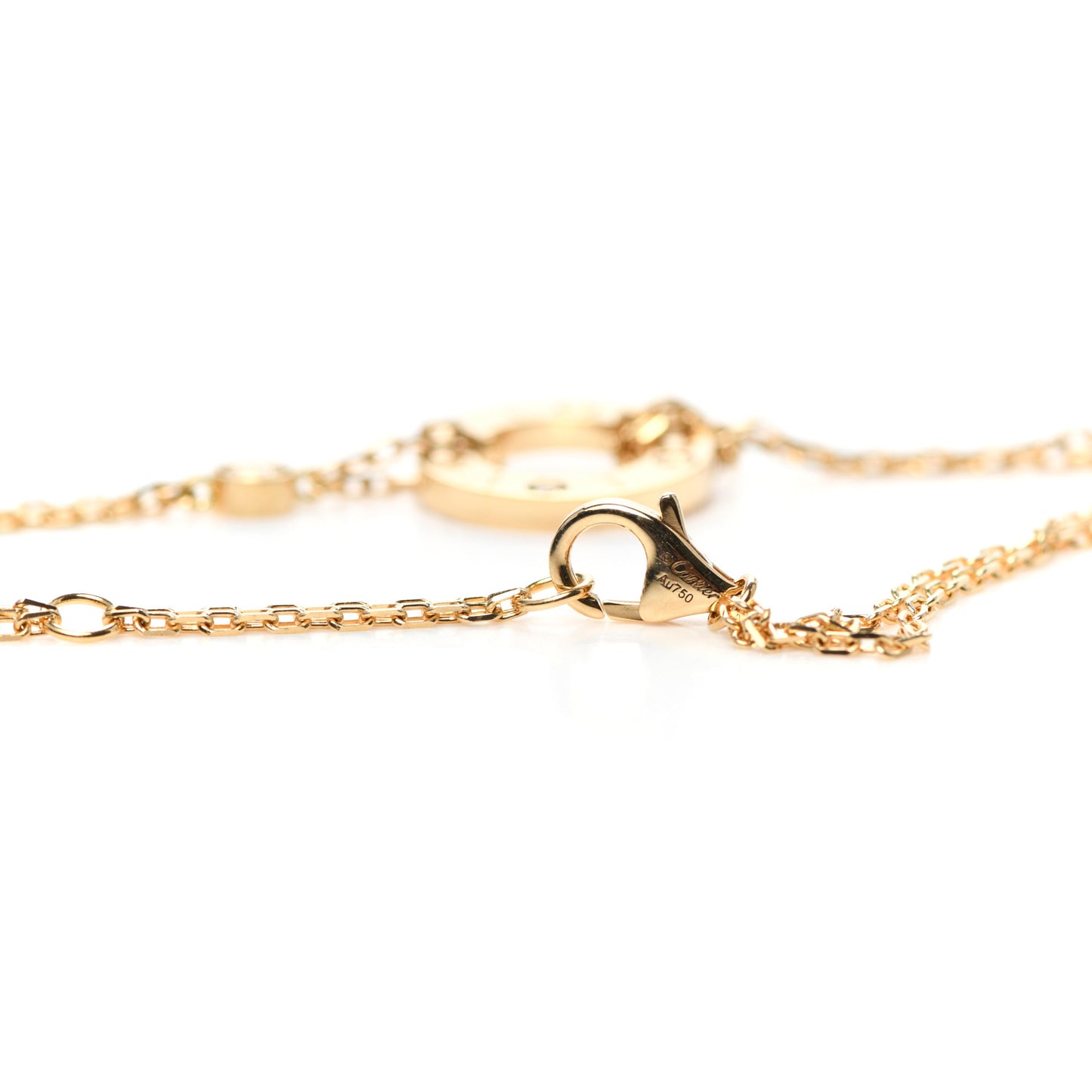 18K Yellow Gold Diamond LOVE Bracelet