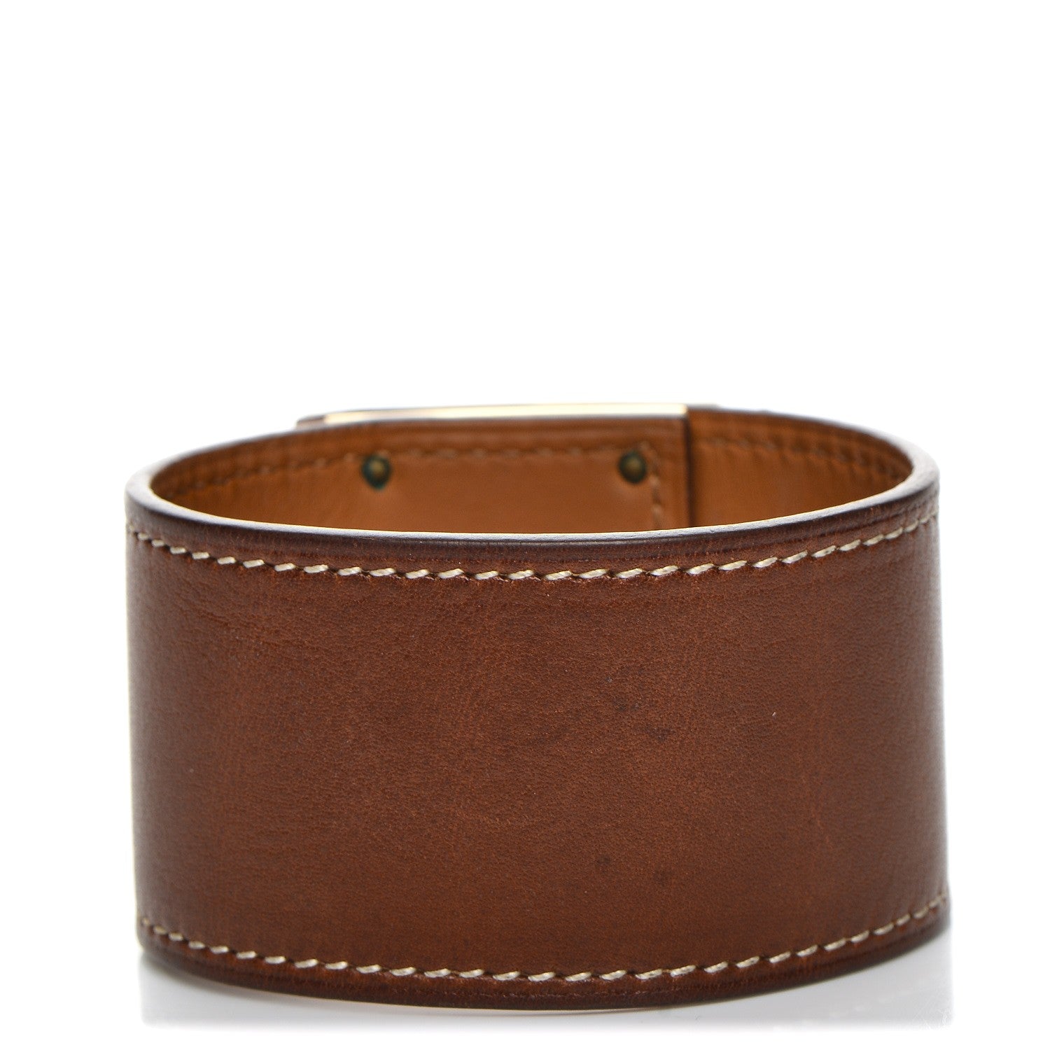 Hermes Natural Barenia Kelly Dog Cuff Fauve 3 of 5