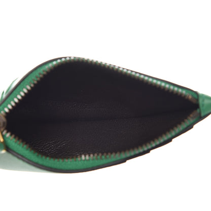 Gucci Calfskin Blind For Love Embossed Coin Case Card Holder Green 5 of 8
