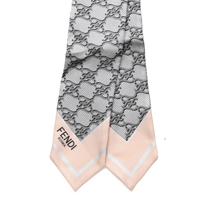 Fendi Silk FF Karligraphy Wrappy Bandeau Grey 2 of 3