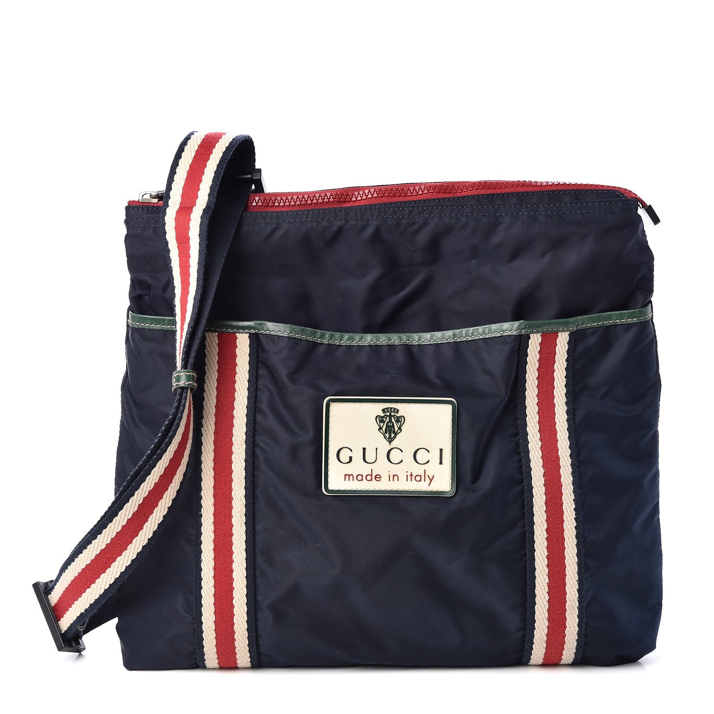 Nylon Web Messenger Bag Navy
