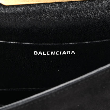 Balenciaga Suede Opera Clutch Bag Black 6 of 16